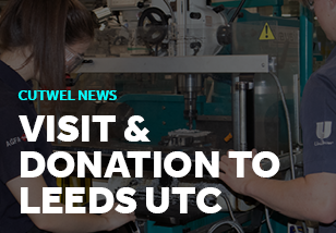 Cutwel Visits Leeds UTC for Tooling Donation