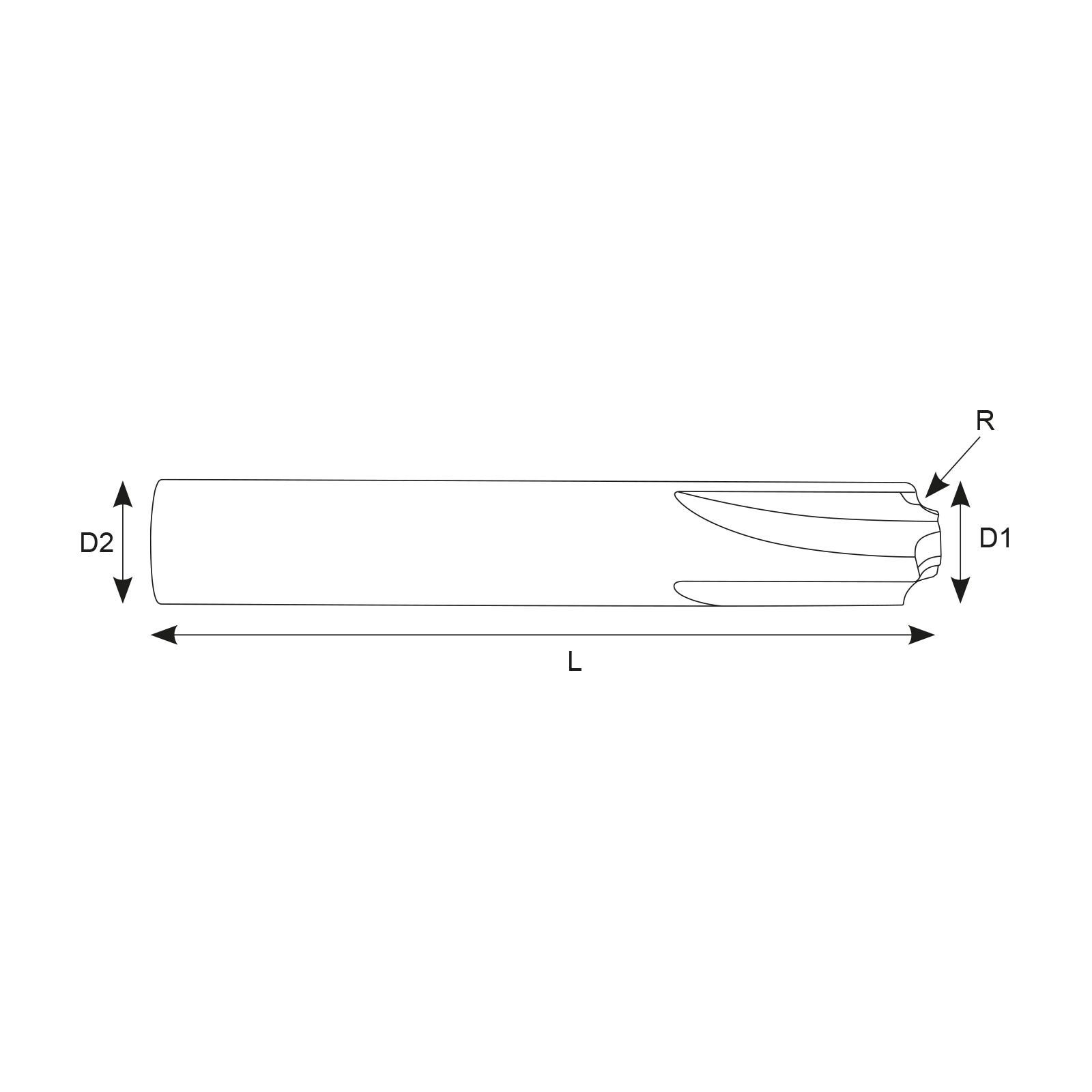 5mm x R1.5 Carbide Corner Rounding Cutter CRT100 Cutwel Milling Tools