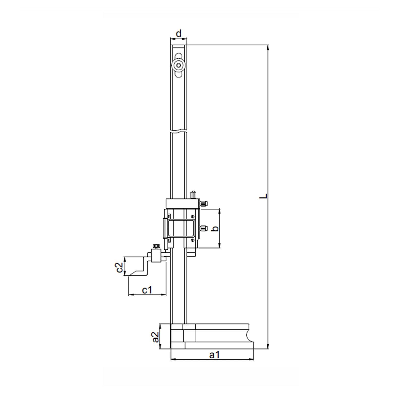 Vernier Height Gauge Made Of Stainless Steel & Height Gauge With Magnifier  w/ Adjustable Main Beam